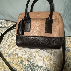 Kate Spade Black and Tan Satchel